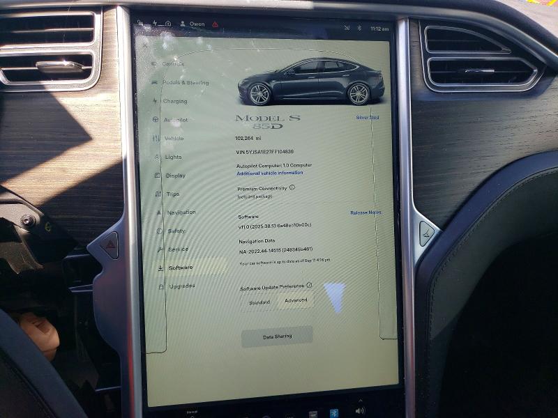 Aukcja sprzedaży 2015 Tesla Model S, vin: 5YJSA1E27FF104839, numer aukcji: 55447946