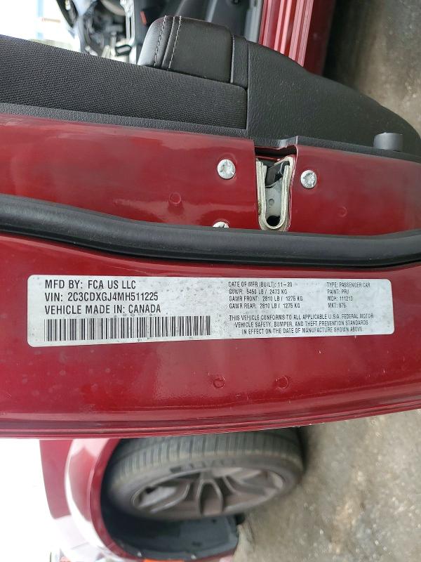 Aukcja sprzedaży 2021 Dodge Charger, vin: 2C3CDXGJ4MH511225, numer aukcji: 58953786