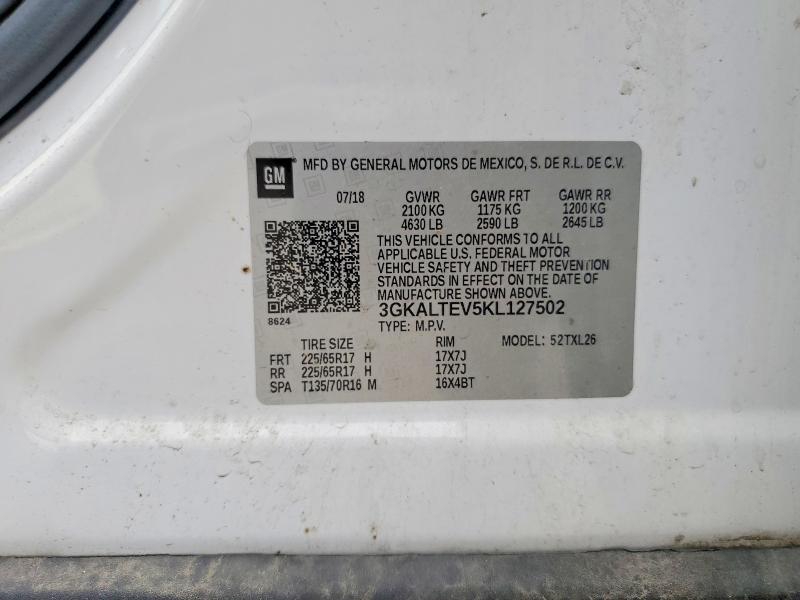Продаж на аукціоні авто 2019 Gmc Terrain, vin: 3GKALTEV5KL127502, номер лоту: 58121596