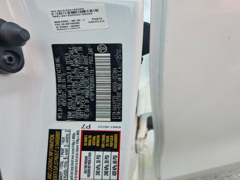 2015 Toyota Camry მანქანა იყიდება აუქციონზე, vin: 4T1BF1FK2FU064219, აუქციონის ნომერი: 58281066