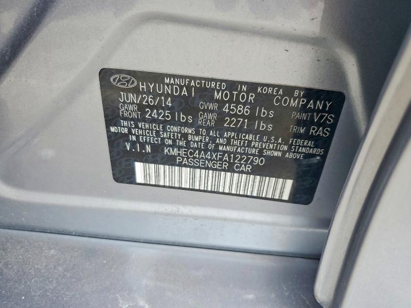 Aukcja sprzedaży 2015 Hyundai Sonata Hybrid, vin: KMHEC4A4XFA122790, numer aukcji: 58124936