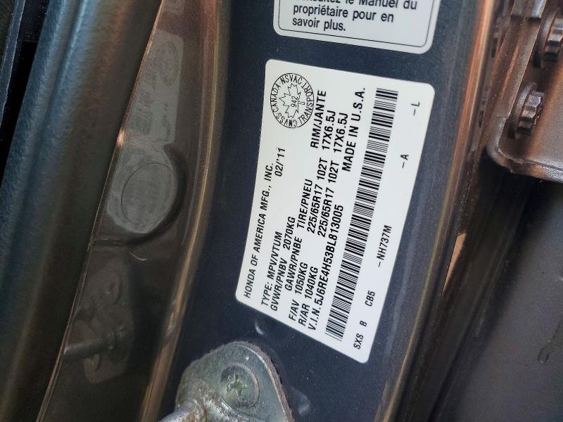 Продажа на аукционе авто 2011 Honda Cr-v, vin: 5J6RE4H53BL813005, номер лота: 55597686