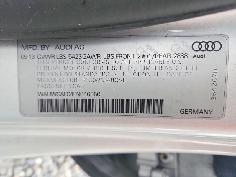 Aukcja sprzedaży 2014 Audi A7, vin: WAUWGAFC4EN046550, numer aukcji: 56948346