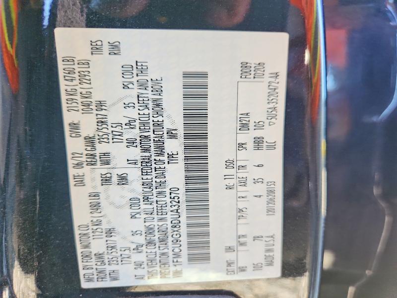Продажа на аукционе авто 2013 Ford Escape, vin: 1FMCU9GX8DUA32570, номер лота: 54948136