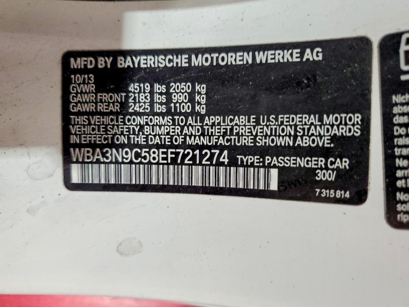 Aukcja sprzedaży 2014 Bmw 428, vin: WBA3N9C58EF721274, numer aukcji: 58571406