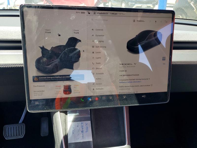 Aukcja sprzedaży 2026 Tesla Model Y, vin: 7SAYGDED4TF443424, numer aukcji: 58297326