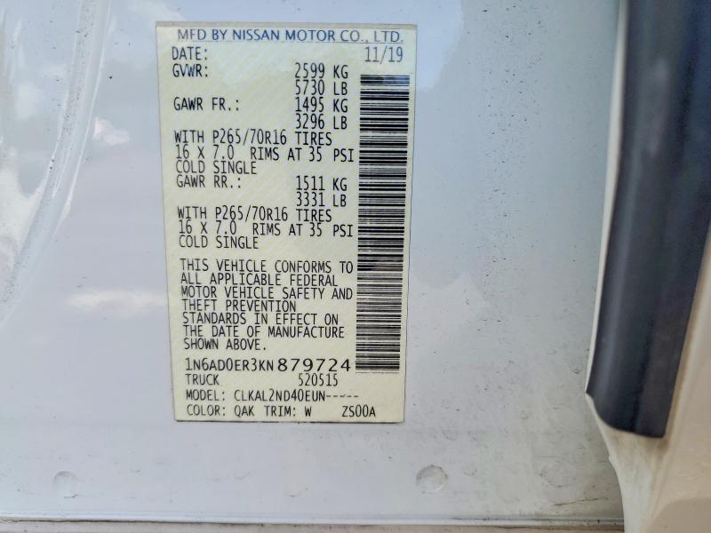 Продаж на аукціоні авто 2019 Nissan Frontier, vin: 1N6AD0ER3KN879724, номер лоту: 56622676