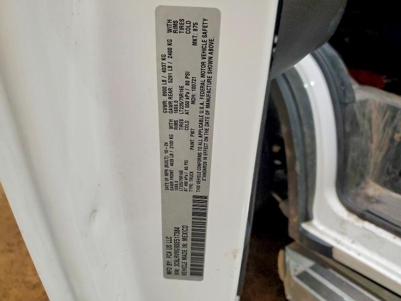 Продаж на аукціоні авто 2025 Ram Promaster 2500, vin: 3C6LRVVG9SE517384, номер лоту: 57582746