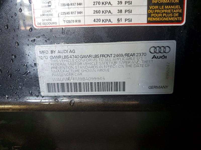 Aukcja sprzedaży 2011 Audi A3, vin: WAUMFAFM9BA099945, numer aukcji: 57748156
