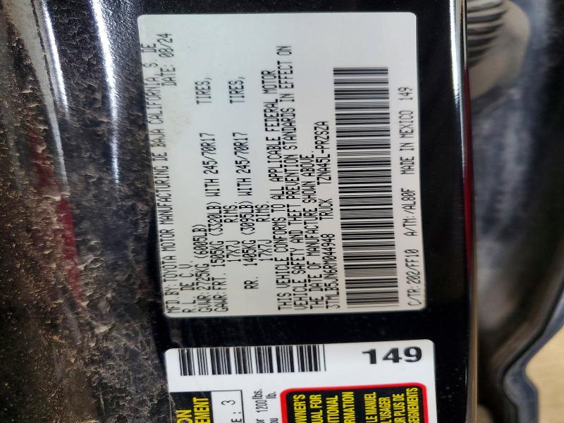 2024 Toyota Tacoma მანქანა იყიდება აუქციონზე, vin: 3TMLB5JN6RM044948, აუქციონის ნომერი: 58973706