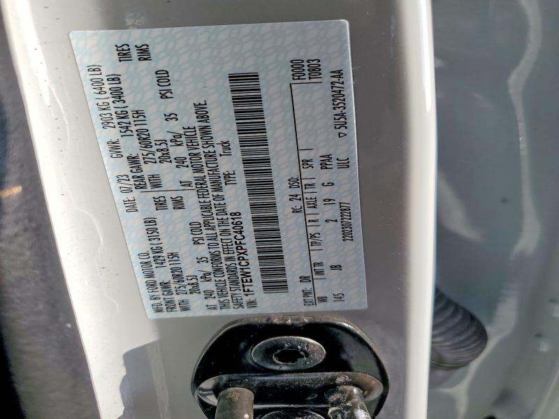 Aukcja sprzedaży 2023 Ford F150, vin: 1FTEW1CPXPFC40618, numer aukcji: 56506886