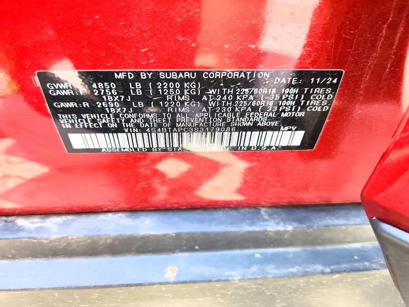 Продаж на аукціоні авто 2025 Subaru Outback, vin: 4S4BTAPC3S3179086, номер лоту: 55309846