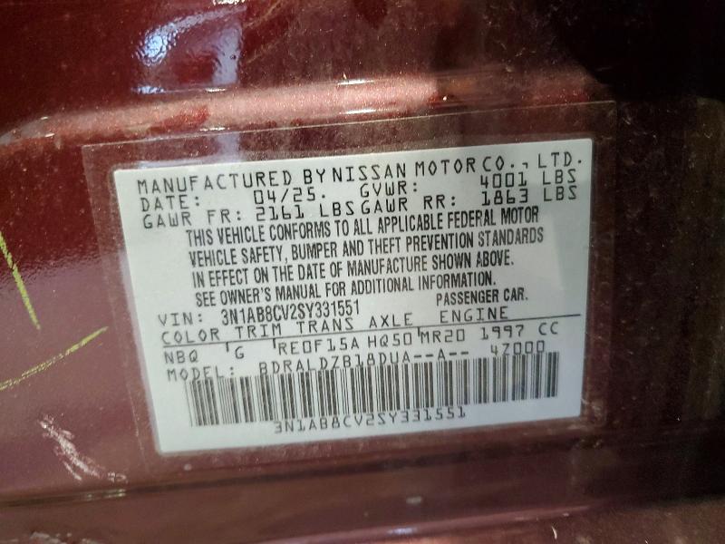 57322916 :رقم المزاد ، 3N1AB8CV2SY331551 vin ، 2025 Nissan Sentra مزاد بيع