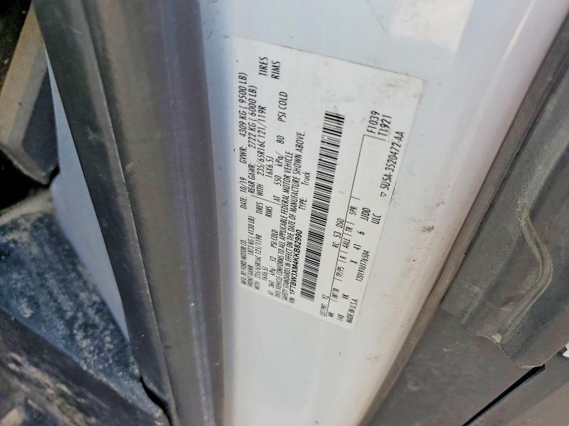 58980756 :رقم المزاد ، 1FTBW3XM4KKB82990 vin ، 2019 Ford Transit مزاد بيع