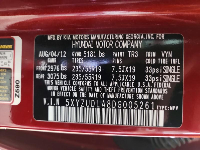 Продажа на аукционе авто 2013 Hyundai Santa Fe Sport, vin: 5XYZUDLA8DG005261, номер лота: 59258216
