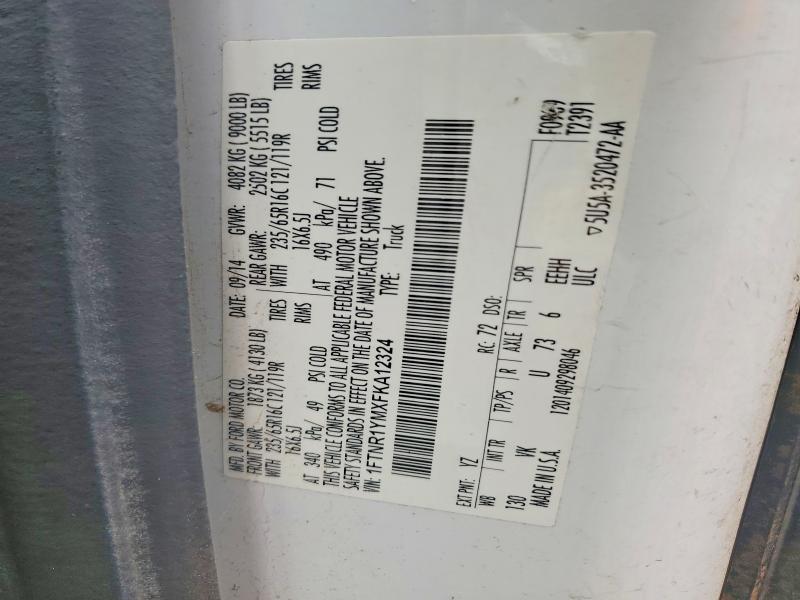 56568586 :رقم المزاد ، 1FTNR1YMXFKA12324 vin ، 2015 Ford Transit مزاد بيع