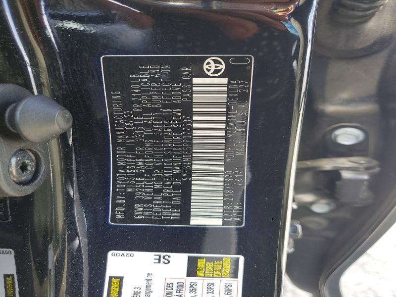 56666836 :رقم المزاد ، 5YFB4MDE5PP077537 vin ، 2023 Toyota Corolla مزاد بيع