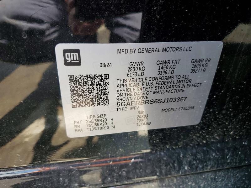 58769946 :رقم المزاد ، 5GAERBRS6SJ103367 vin ، 2025 Buick Enclave مزاد بيع