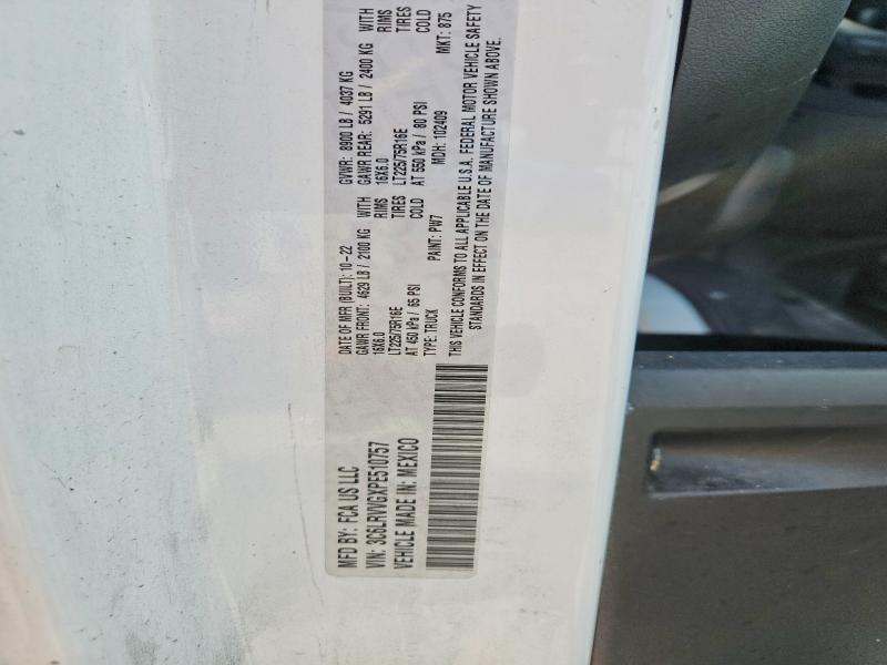 Aukcja sprzedaży 2023 Ram Promaster 2500, vin: 3C6LRVVGXPE510757, numer aukcji: 61619106