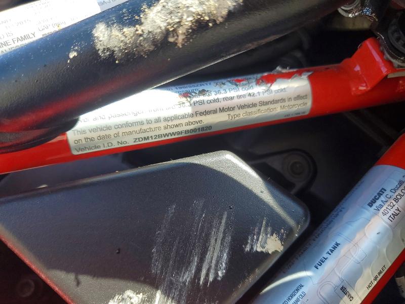 Продажа на аукционе авто 2015 Ducati Multistrada, vin: ZDM12BWW9FB001820, номер лота: 55934586