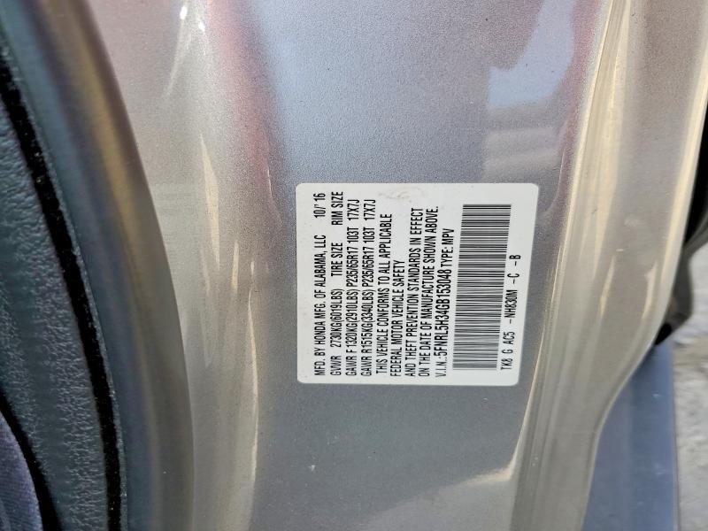 Продаж на аукціоні авто 2016 Honda Odyssey, vin: 5FNRL5H34GB153048, номер лоту: 59223226