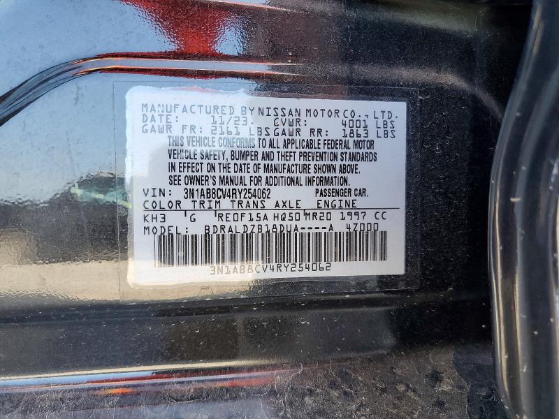 58835296 :رقم المزاد ، 3N1AB8CV4RY254062 vin ، 2024 Nissan Sentra مزاد بيع