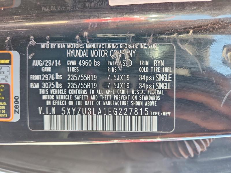 Продаж на аукціоні авто 2014 Hyundai Santa Fe Sport, vin: 5XYZU3LA1EG227815, номер лоту: 57399296