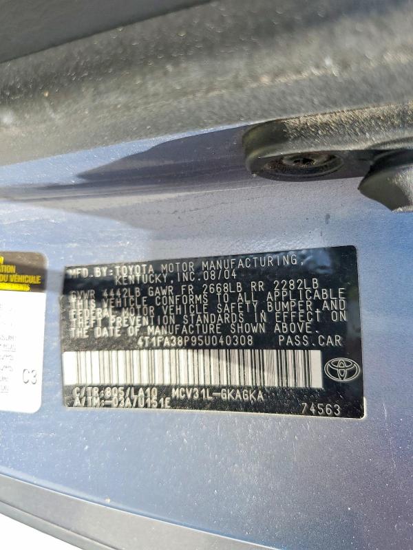 Продажа на аукционе авто 2005 Toyota Camry Solara, vin: 4T1FA38P95U040308, номер лота: 57551716