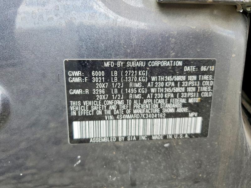 2019 Subaru Ascent მანქანა იყიდება აუქციონზე, vin: 4S4WMARD7K3404162, აუქციონის ნომერი: 56432306