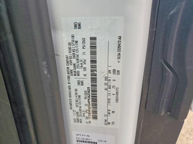 55892736 :رقم المزاد ، 1FDBW5ZG4PKA23425 vin ، 2023 Ford Transit مزاد بيع