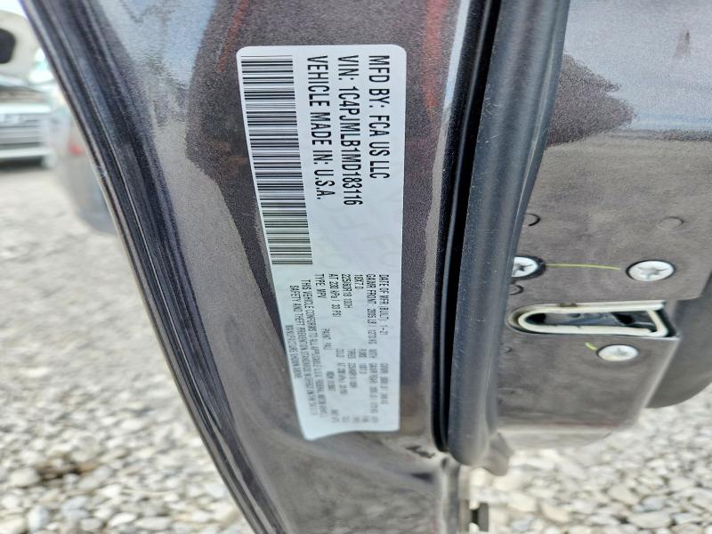 Продаж на аукціоні авто 2021 Jeep Cherokee, vin: 1C4PJMLB1MD183116, номер лоту: 58592006
