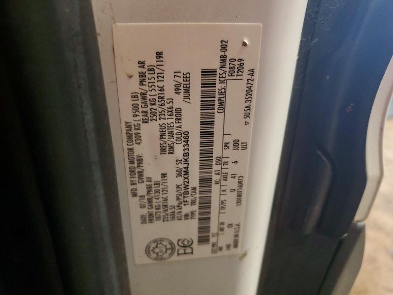 2018 Ford Transit მანქანა იყიდება აუქციონზე, vin: 1FTBW2XM4JKB33460, აუქციონის ნომერი: 58443856