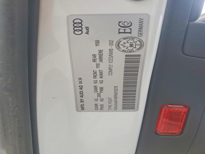 Aukcja sprzedaży 2024 Audi A4, vin: WAUAAAF45RN015379, numer aukcji: 56812736