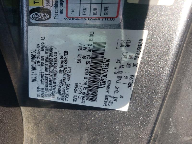 55652356 :رقم المزاد ، 1ZVBP8CH7A5156767 vin ، 2010 Ford Mustang مزاد بيع