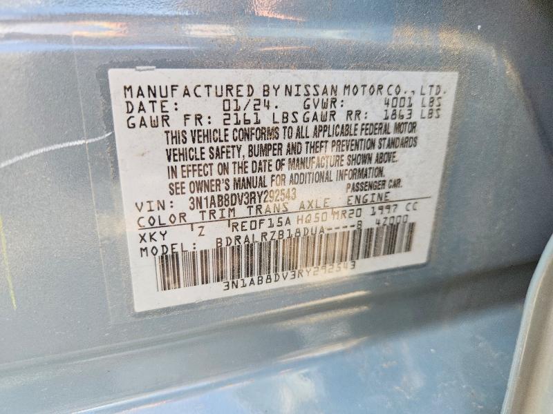 Aukcja sprzedaży 2024 Nissan Sentra, vin: 3N1AB8DV3RY292543, numer aukcji: 57948096