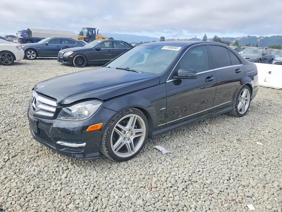 2012 Mercedes-benz C მანქანა იყიდება აუქციონზე, vin: WDDGF4HB0CA644287, აუქციონის ნომერი: 57586046