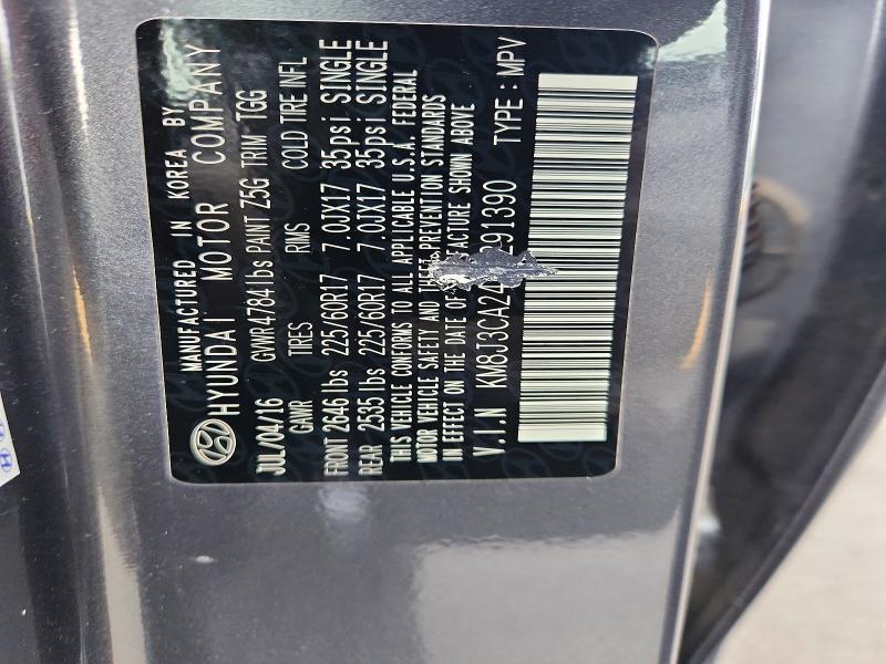 Aukcja sprzedaży 2017 Hyundai Tucson, vin: KM8J3CA24HU291390, numer aukcji: 56114056