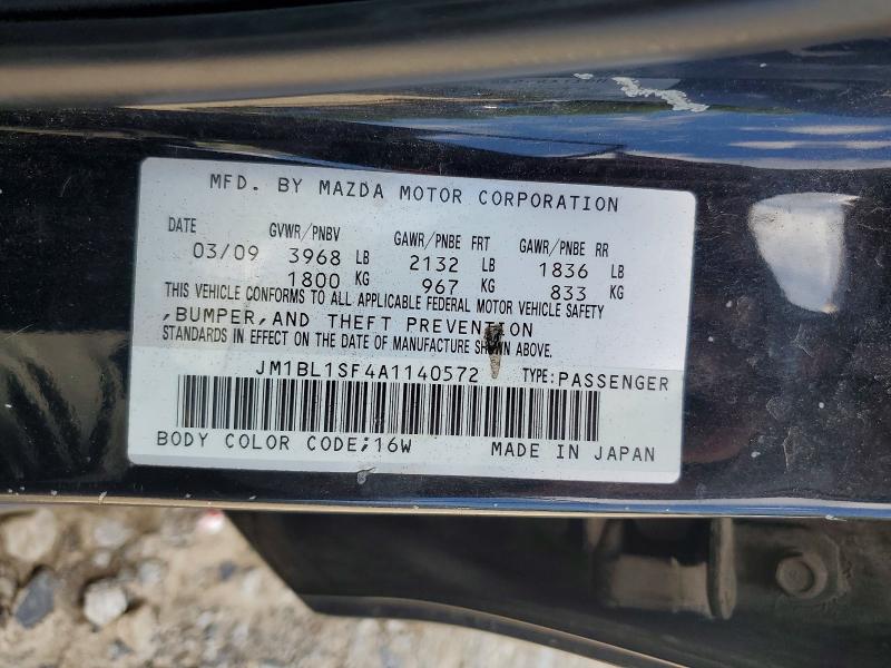56605546 :رقم المزاد ، JM1BL1SF4A1140572 vin ، 2010 Mazda 3 مزاد بيع
