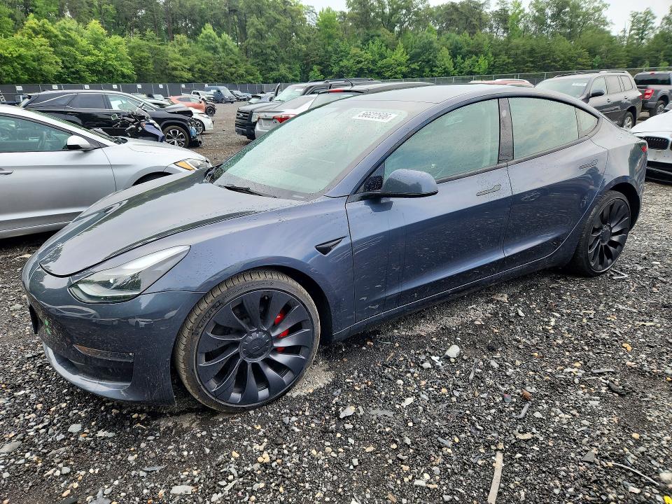 2023 Tesla Model 3 მანქანა იყიდება აუქციონზე, vin: 5YJ3E1EC0PF418416, აუქციონის ნომერი: 56622506