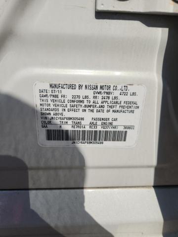 2011 Infiniti G37 Sedan მანქანა იყიდება აუქციონზე, vin: JN1CV6AP6BM305496, აუქციონის ნომერი: 57083016