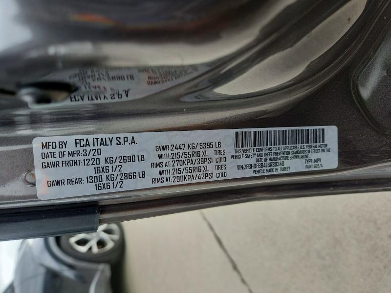 Продаж на аукціоні авто 2020 Ram Promaster City, vin: ZFBHRFBB4L6R88348, номер лоту: 56130916