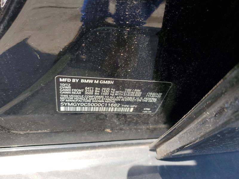 Aukcja sprzedaży 2013 Bmw X5, vin: 5YMGY0C50D0C11682, numer aukcji: 55476996