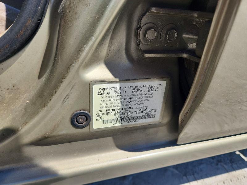 56435336 :رقم المزاد ، 3N1CB51D73L800861 vin ، 2003 Nissan Sentra مزاد بيع
