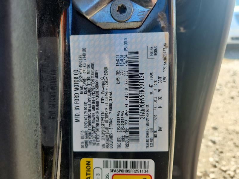 58026476 :رقم المزاد ، 3FA6P0H95FR291134 vin ، 2015 Ford Fusion مزاد بيع