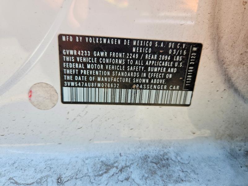 Продаж на аукціоні авто 2015 Volkswagen Gti, vin: 3VW547AU8FM078632, номер лоту: 56718806