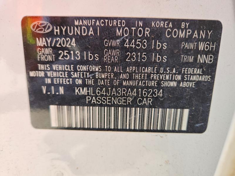 Aukcja sprzedaży 2024 Hyundai Sonata, vin: KMHL64JA3RA416234, numer aukcji: 56645096