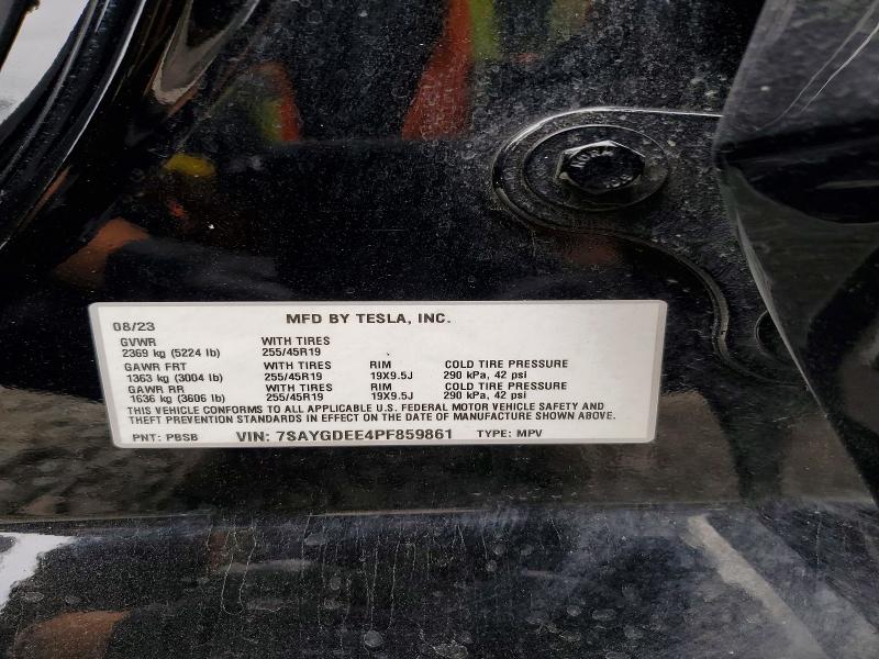 Aukcja sprzedaży 2023 Tesla Model  Y, vin: 7SAYGDEE4PF859861, numer aukcji: 85454815