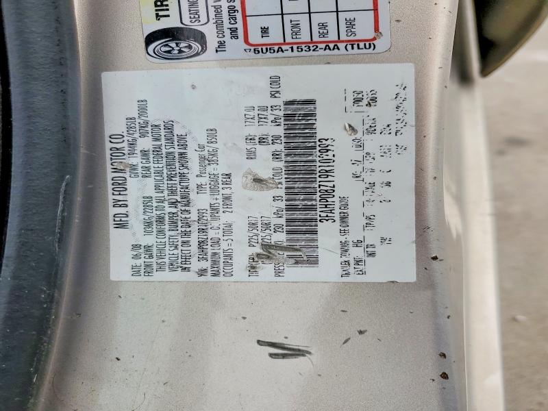 Продаж на аукціоні авто 2009 Ford Fusion, vin: 3FAHP08Z19R102993, номер лоту: 55135206