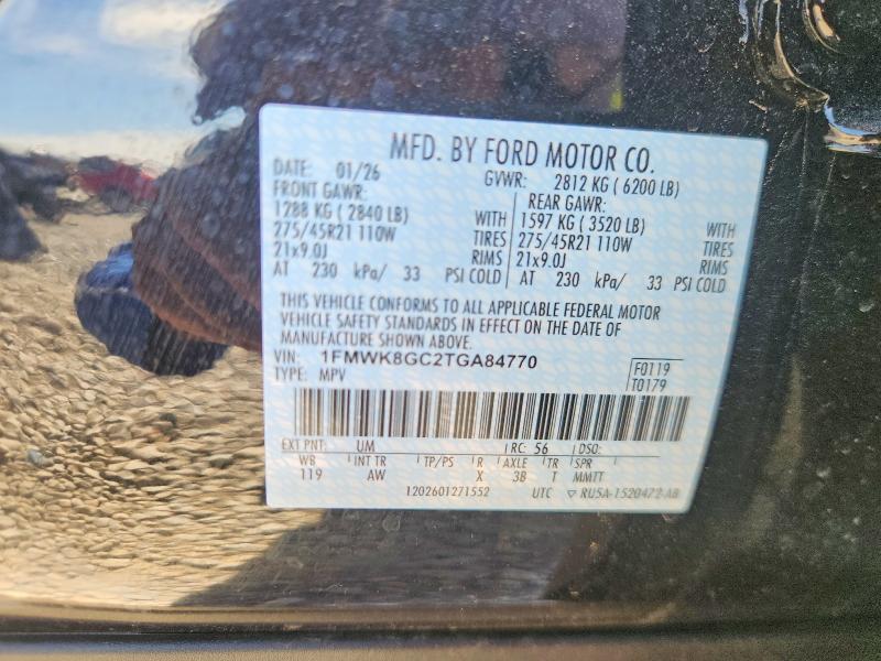 Продажа на аукционе авто 2026 Ford Explorer, vin: 1FMWK8GC2TGA84770, номер лота: 56473156