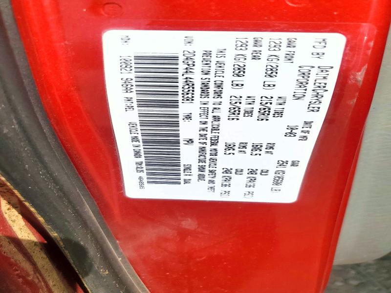 2004 Dodge Grand Caravan მანქანა იყიდება აუქციონზე, vin: 2D4GP44L44R556381, აუქციონის ნომერი: 57377516